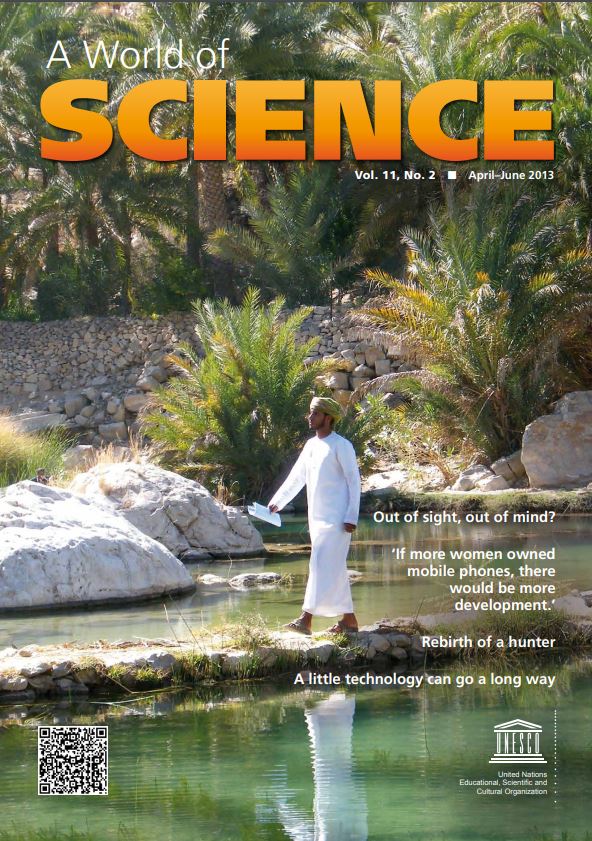 A World of science, vol. 11, no.2. Apr-Jun 2013